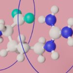 Schemat chemiczny przedstawiający białko